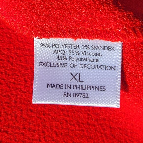 Natori XL Red Black Faux Leather Dragon Kimono Duster  No Belt 937 - Picture 5 of 8